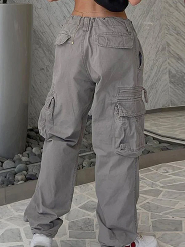 Washed Vintage Baggy Cargo Jeans - Image 10