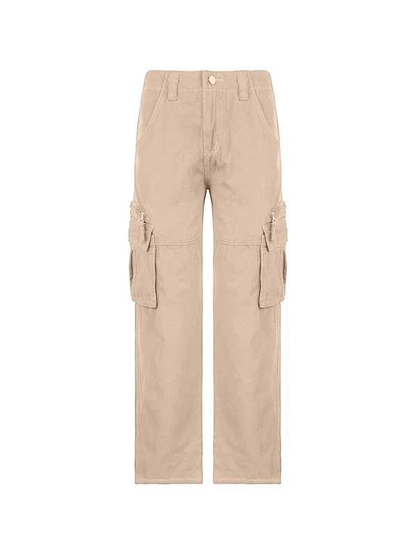 Washed Vintage Baggy Cargo Jeans - Image 16
