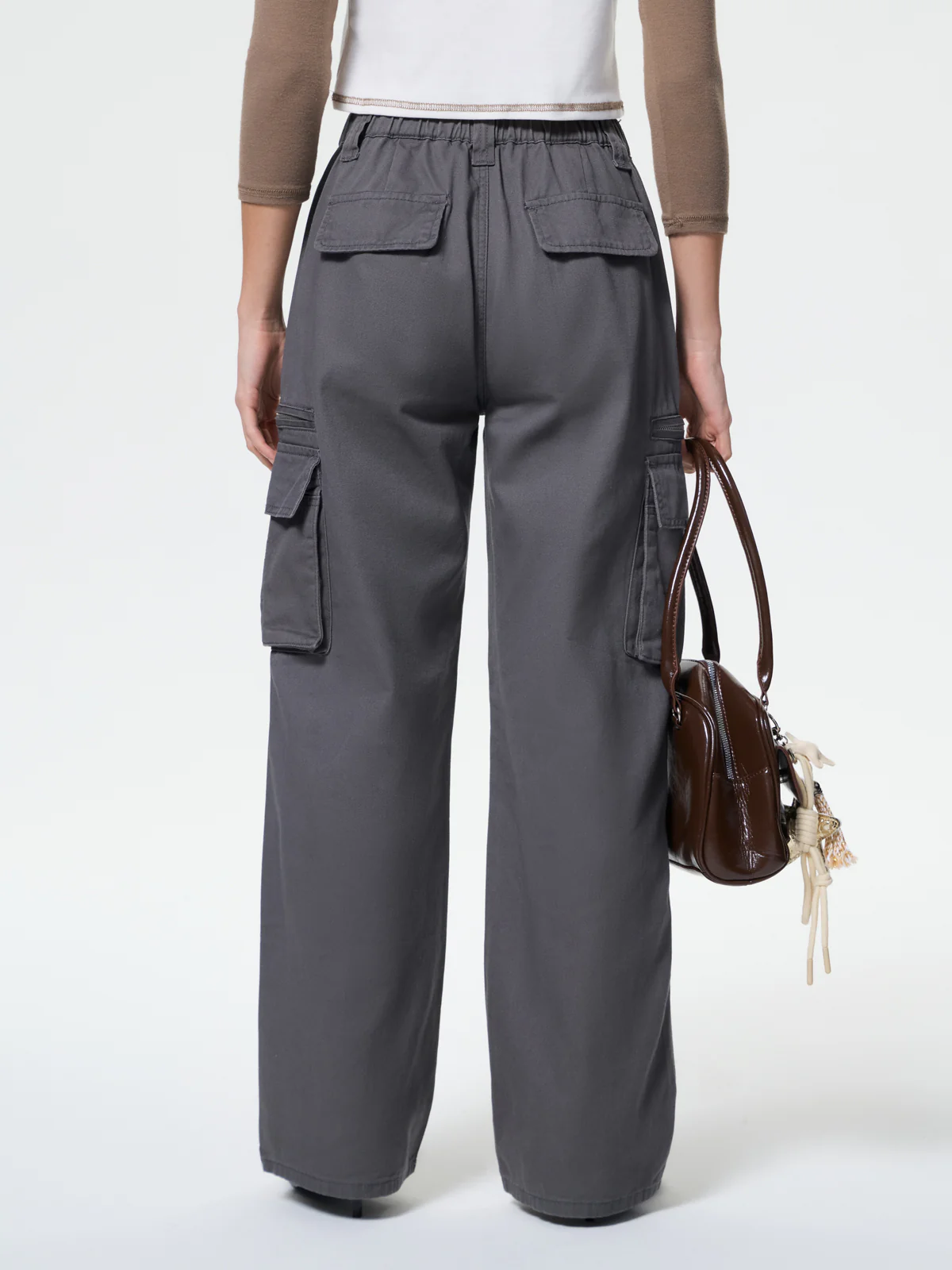 Washed Vintage Baggy Cargo Jeans - Image 2