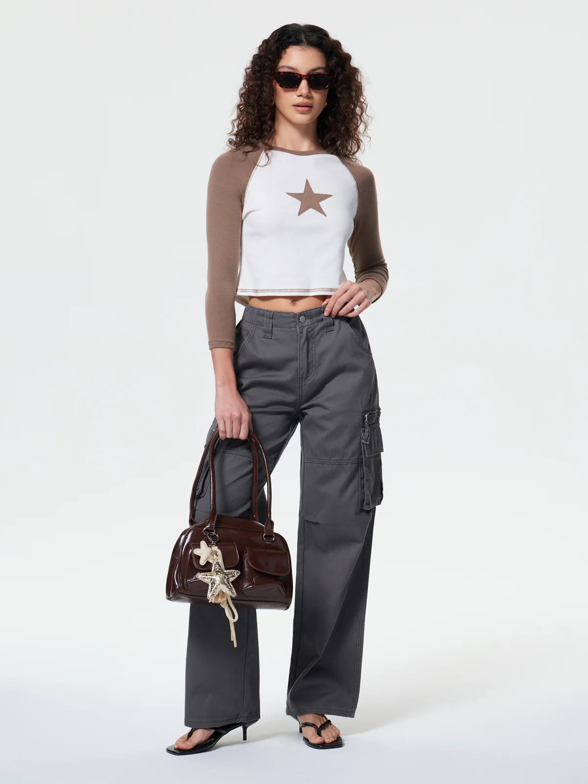 Washed Vintage Baggy Cargo Jeans - Image 3