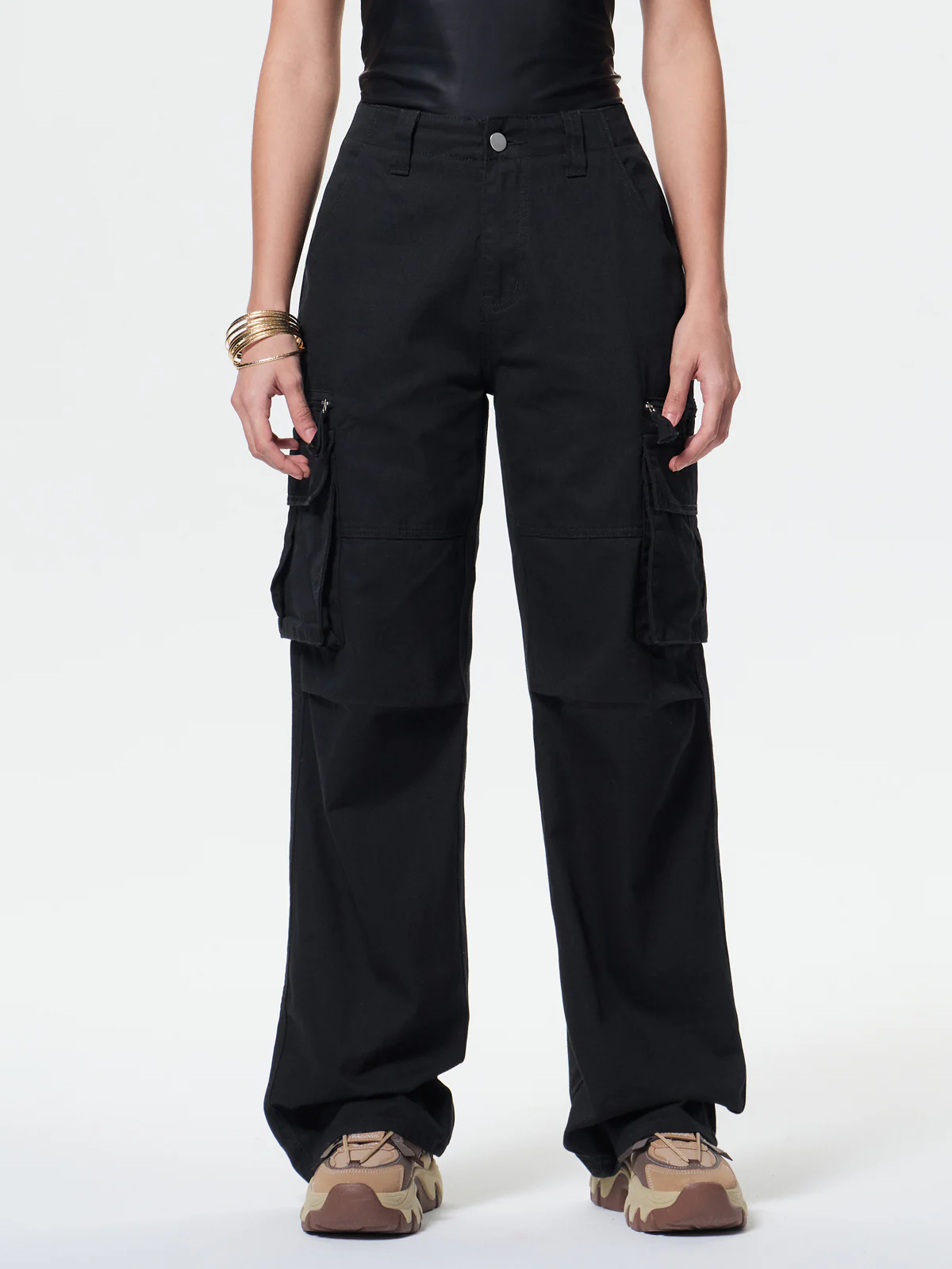 Washed Vintage Baggy Cargo Jeans - Image 45