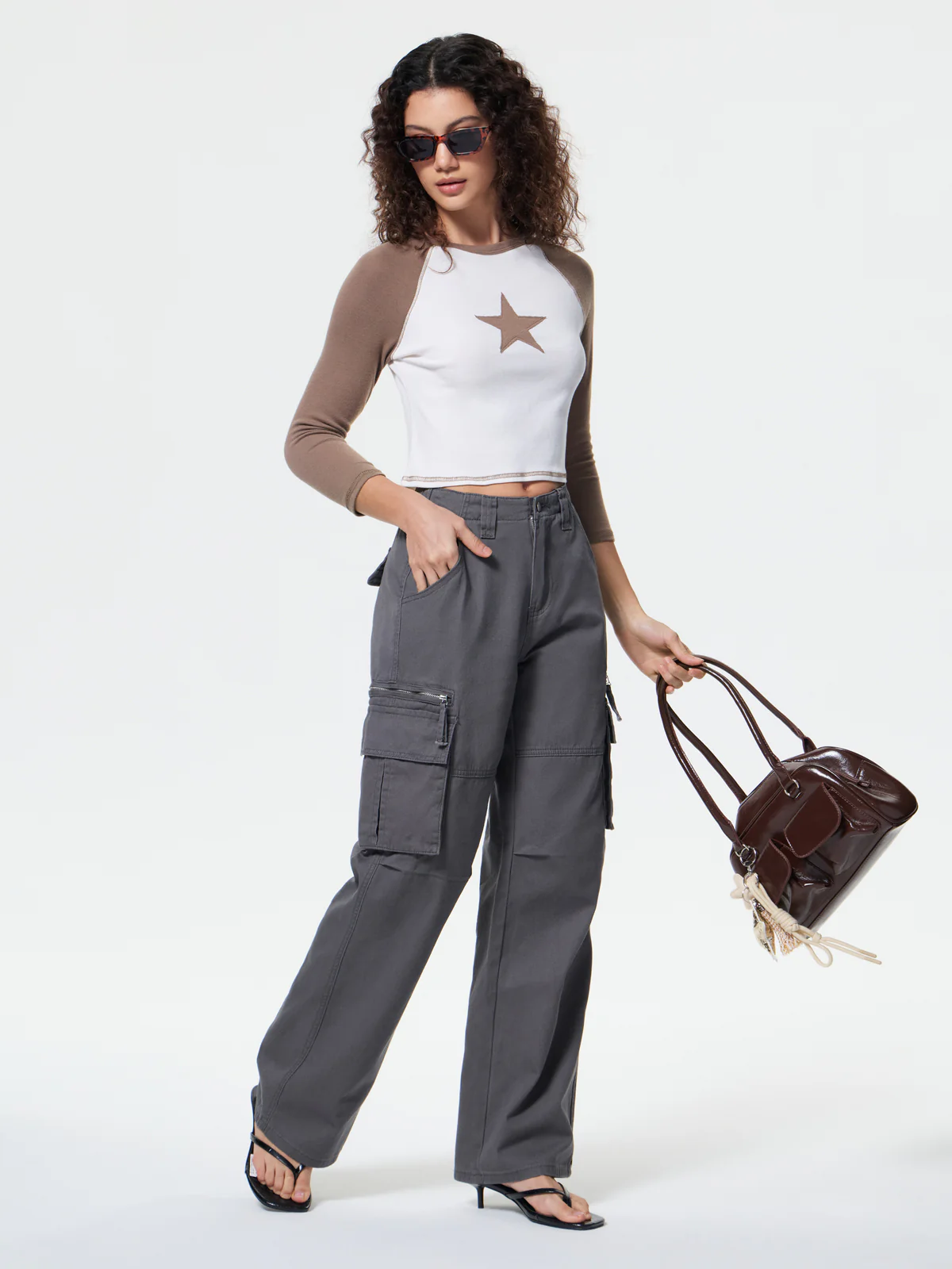 Washed Vintage Baggy Cargo Jeans - Image 5