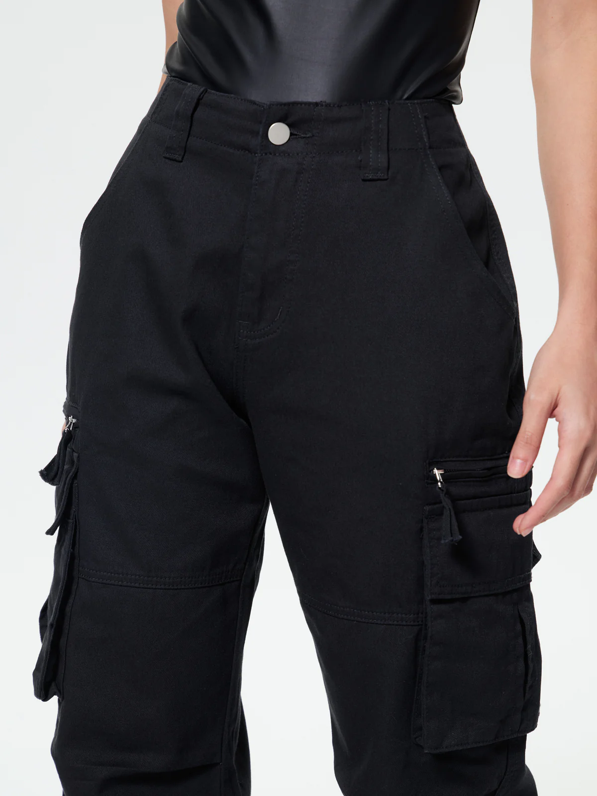 Washed Vintage Baggy Cargo Jeans - Image 50