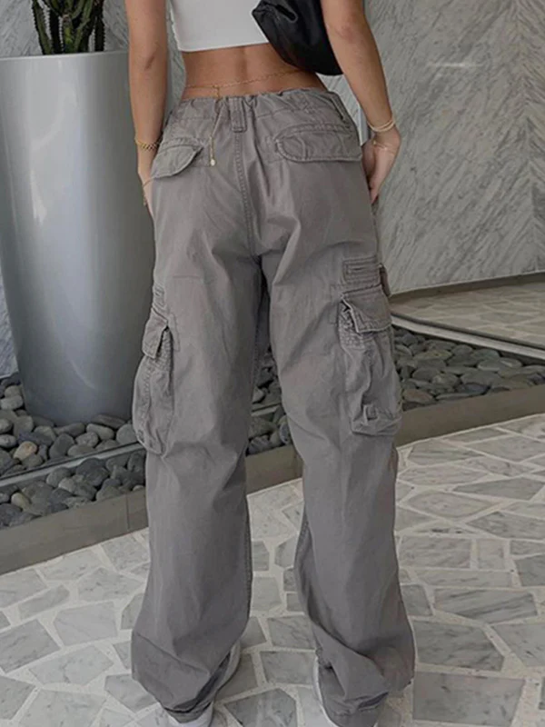 Washed Vintage Baggy Cargo Jeans - Image 9