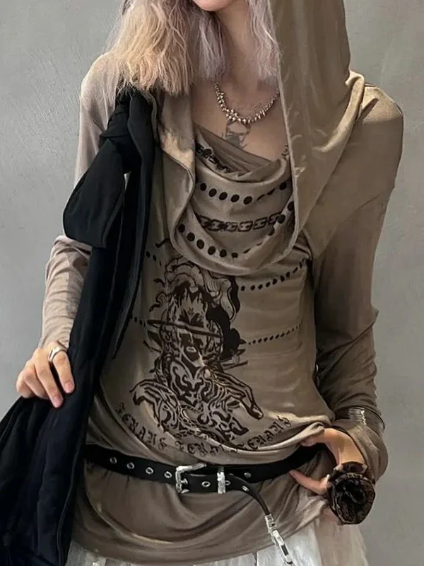 Wasteland Knit Print Long Sleeve