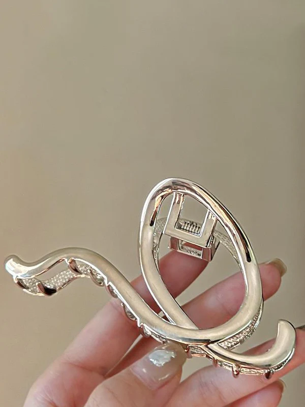 Wave Metal Large Hair Claw Clip - Image 6