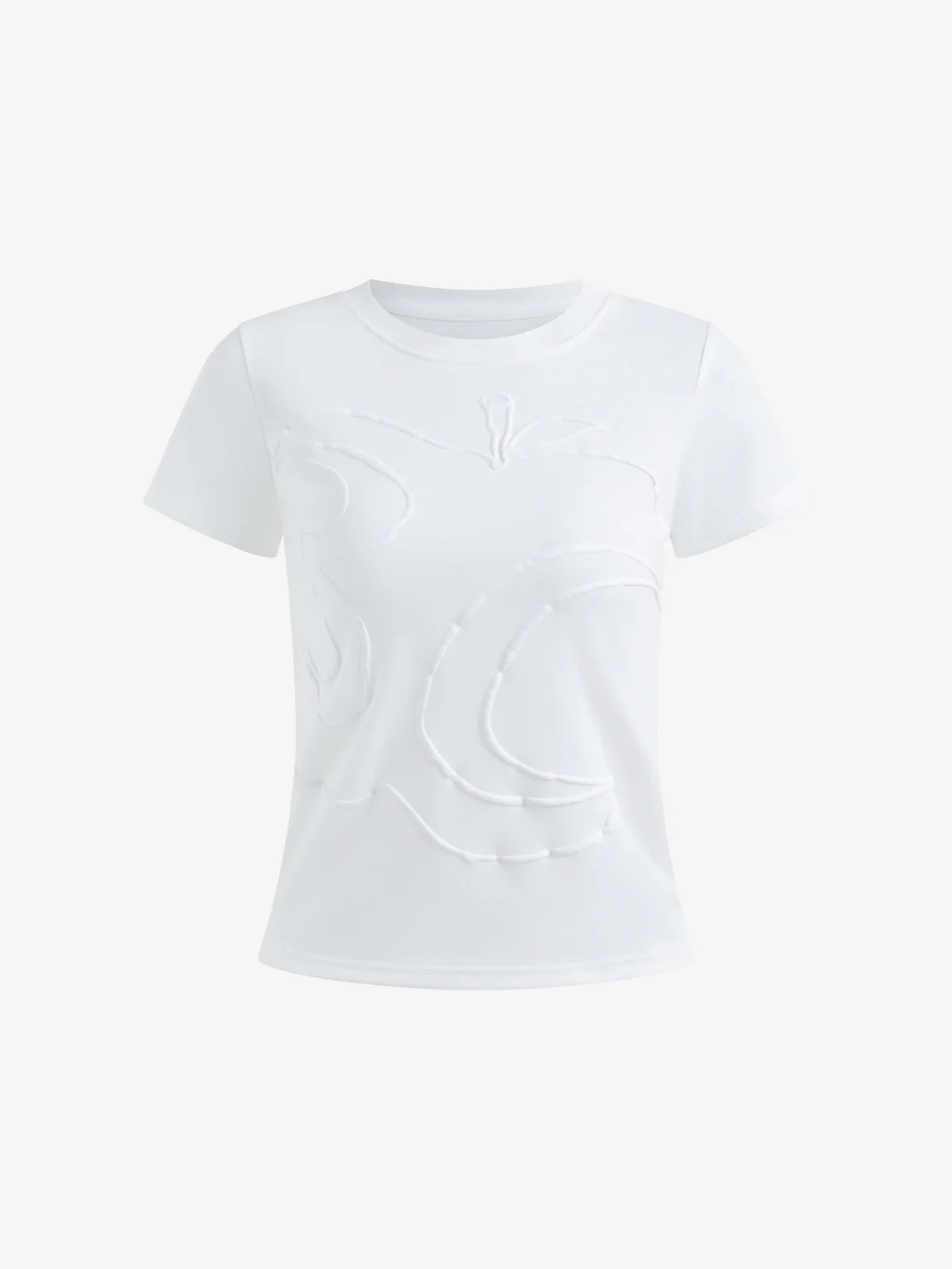 White Print Short Sleeve