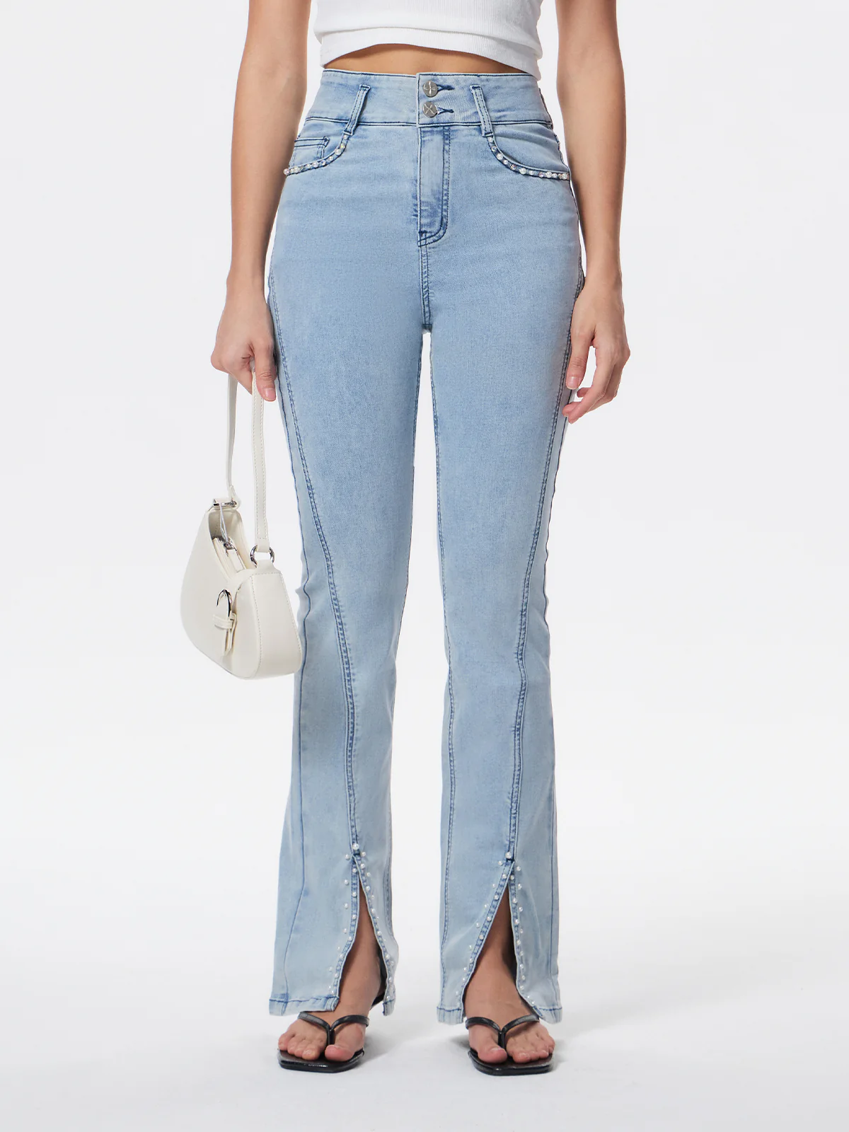 Women's Pearl Vintage Washed Jeans Bootcut Pearl