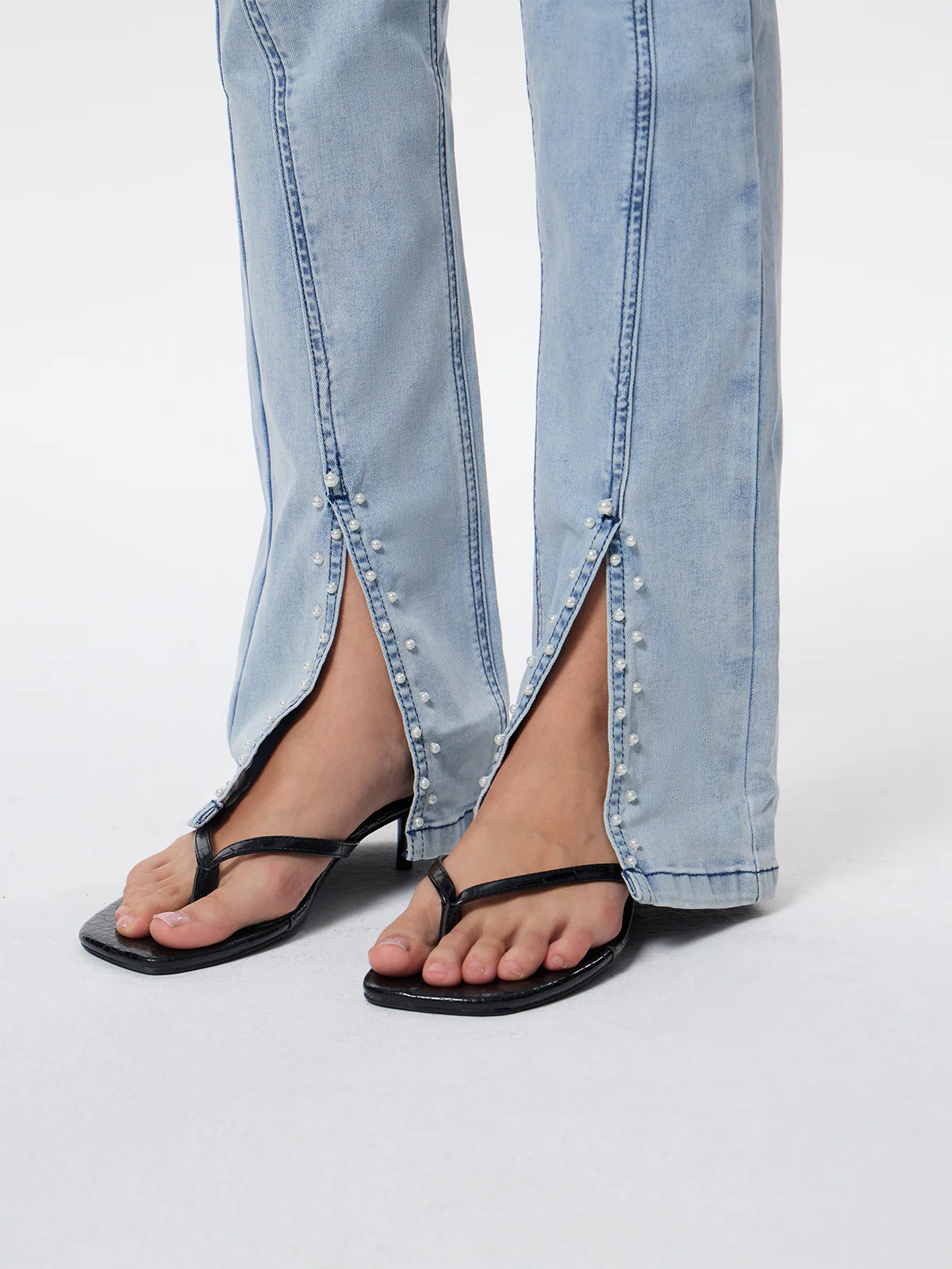 Women's Pearl Vintage Washed Jeans Bootcut Pearl - Image 5