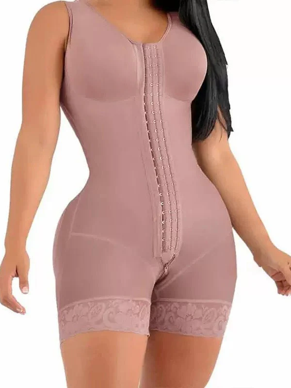 Women's built-in bra shapewear with zipper crotch - Image 16