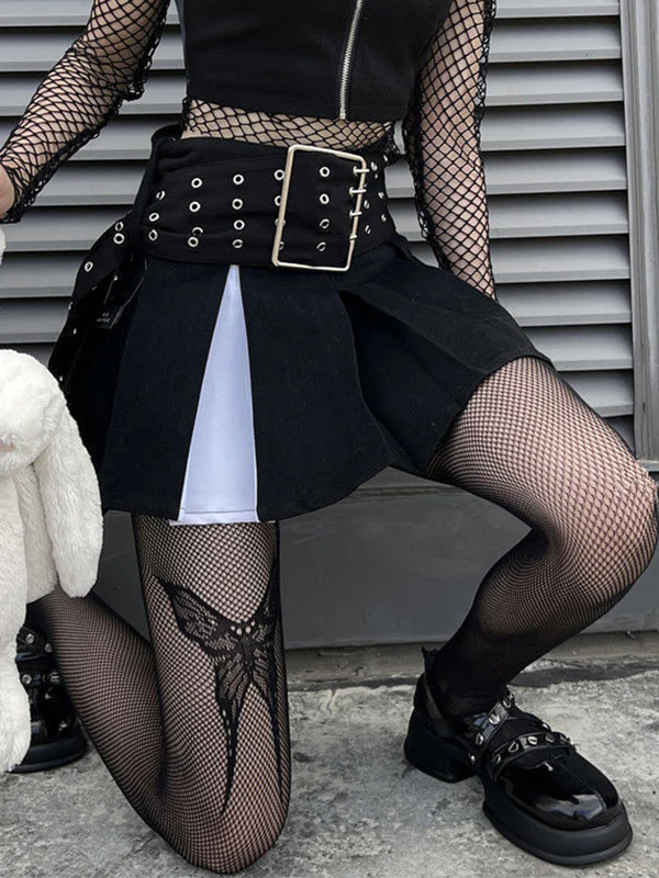 Y2K Butterfly Fishnet Tights
