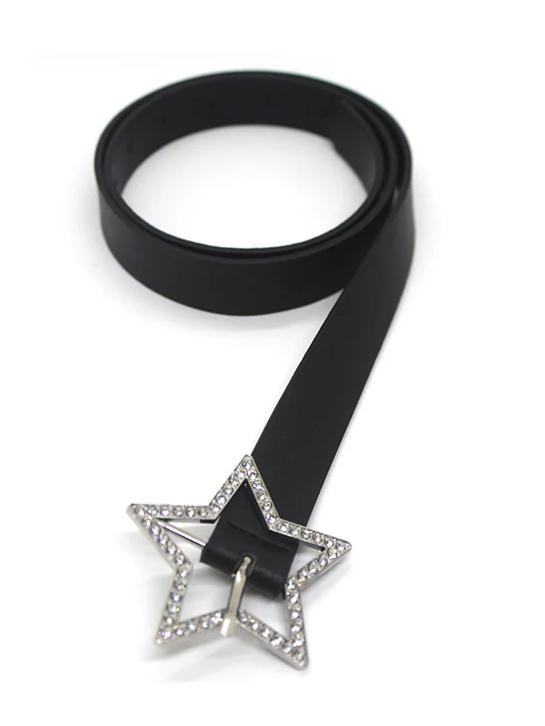 Y2K Glittering Hollow Out Star Buckle Belt - Image 9