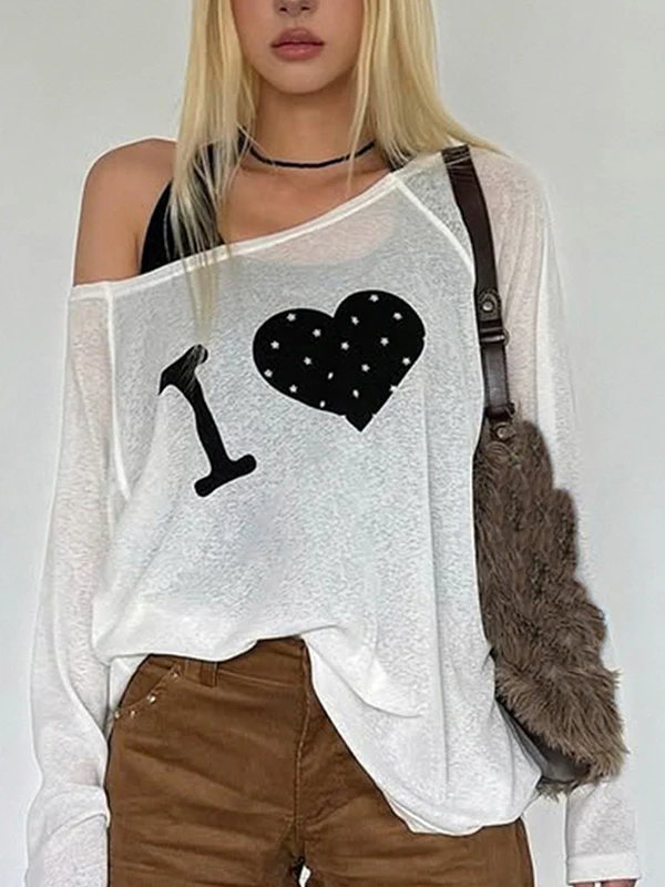 Y2K Print Casual Oversized Long Sleeve - Image 3