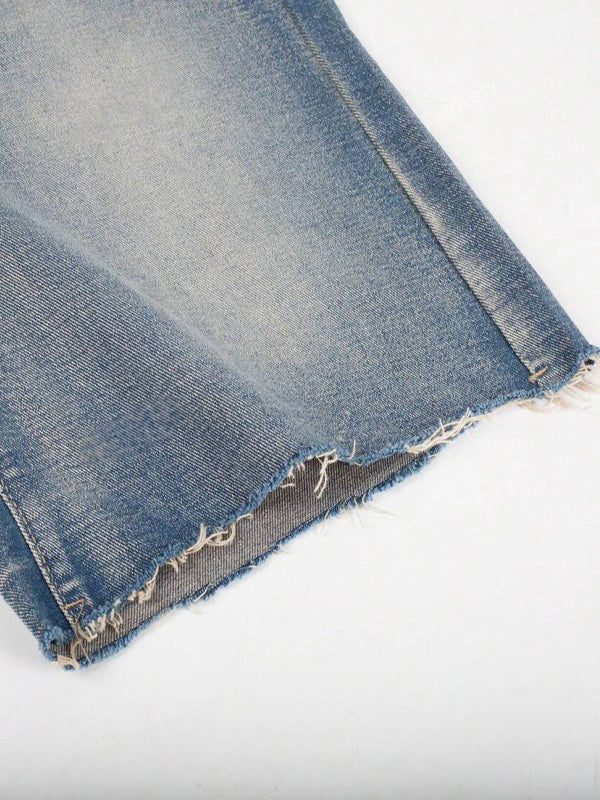 Y2K Vintage Slant Pocket Denim Shorts - Image 10