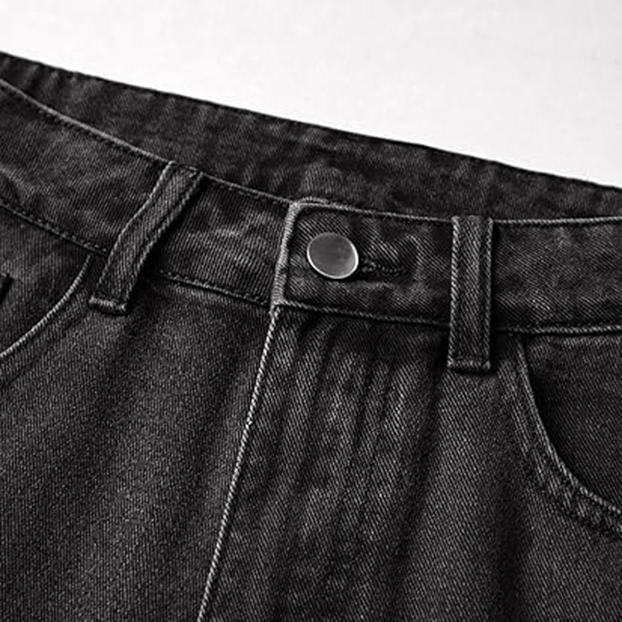 Y2K Vintage Slant Pocket Denim Shorts - Image 16